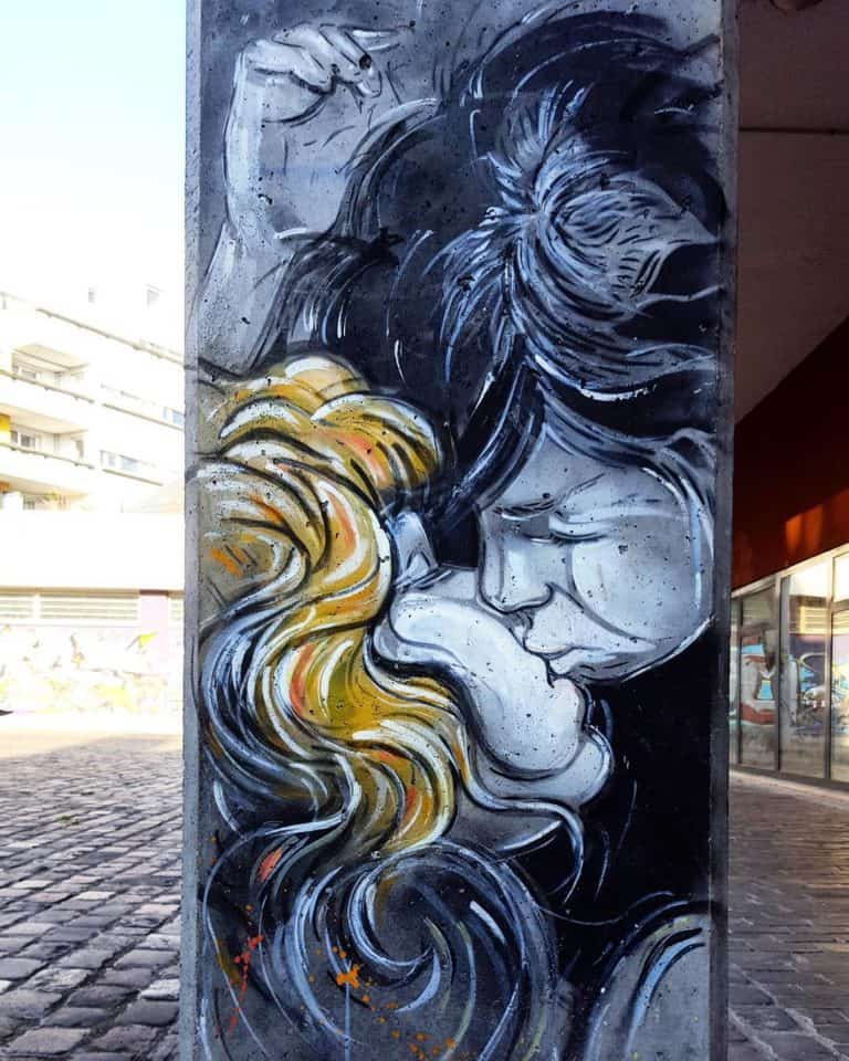 Désir – Street art d’Alice Pasquini, Vitry-sur-Seine