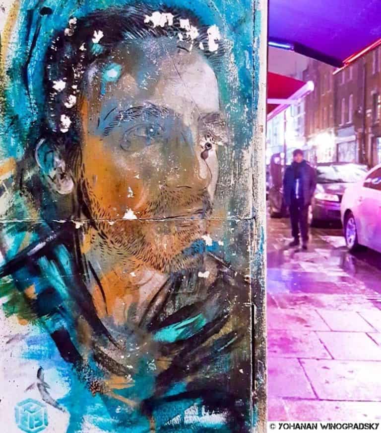 Disparition – Street art de c215, Londres