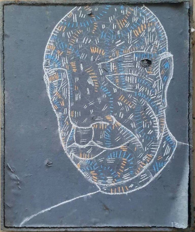 Il m’a cloué le bec – Street art par Matthieu, Paris