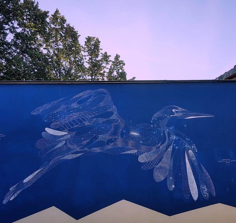 Street art a Paris de Philippe Baudelocque oiseau butte aux cailles