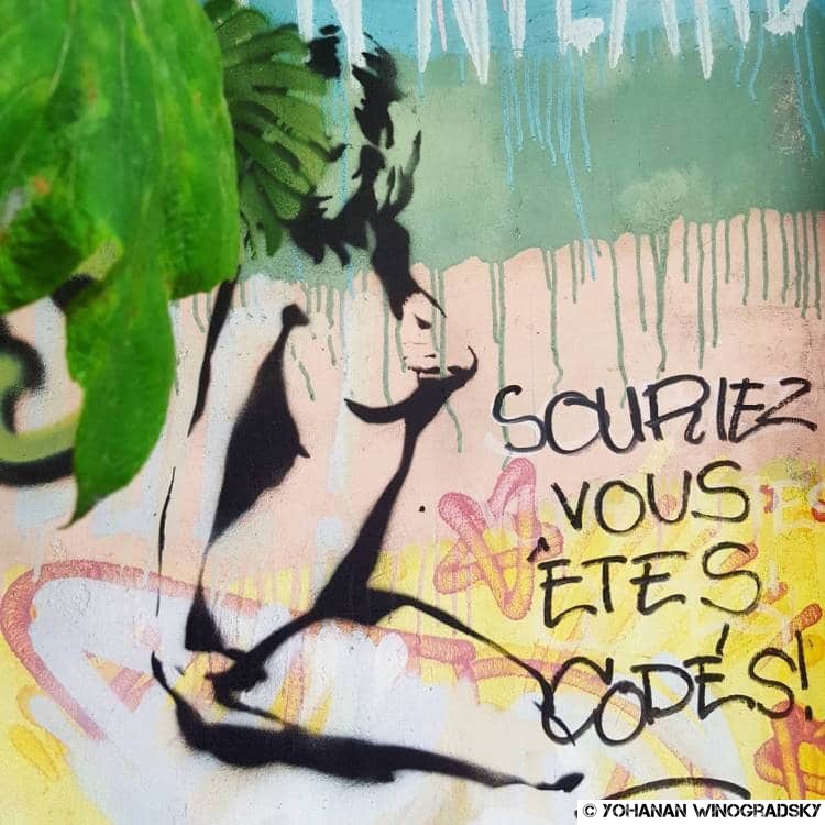 Souriez, vous êtes codés! – Street art 15è arrondissement, Paris