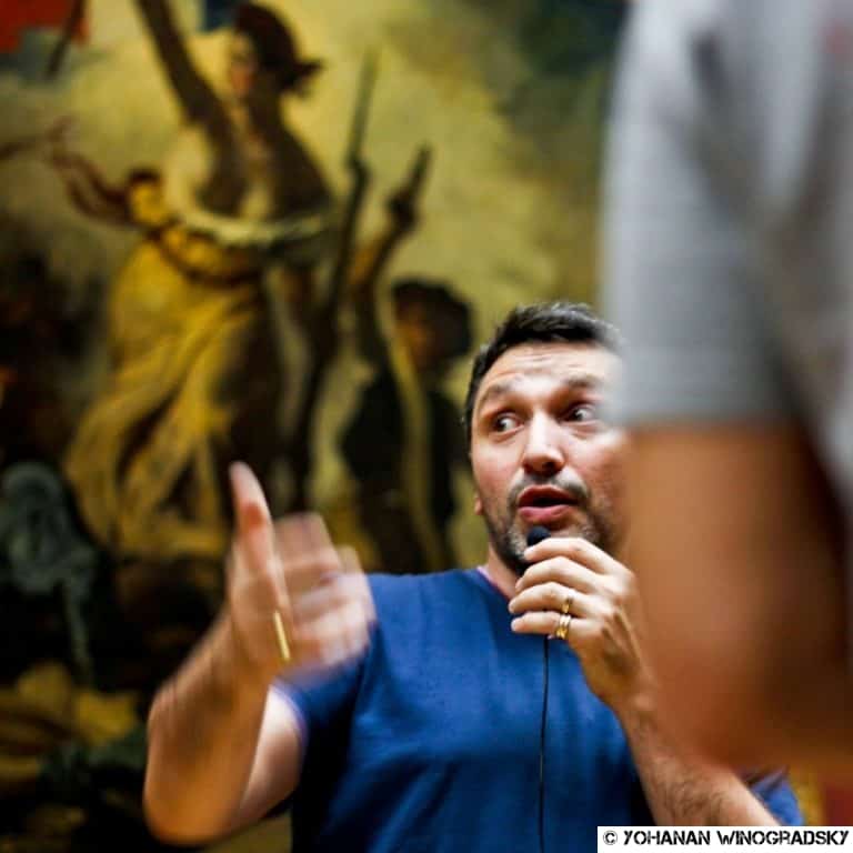 Visite du Louvre avec c215 : la Liberté guidant le Peuple d’Eugène Delacroix