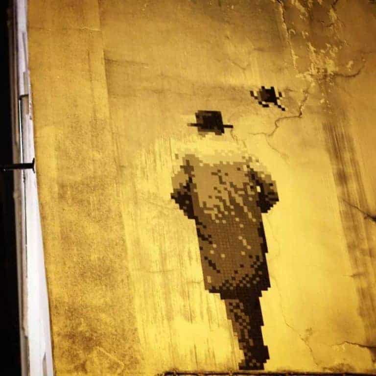 William S. Burroughs – Street art par Invader, Paris